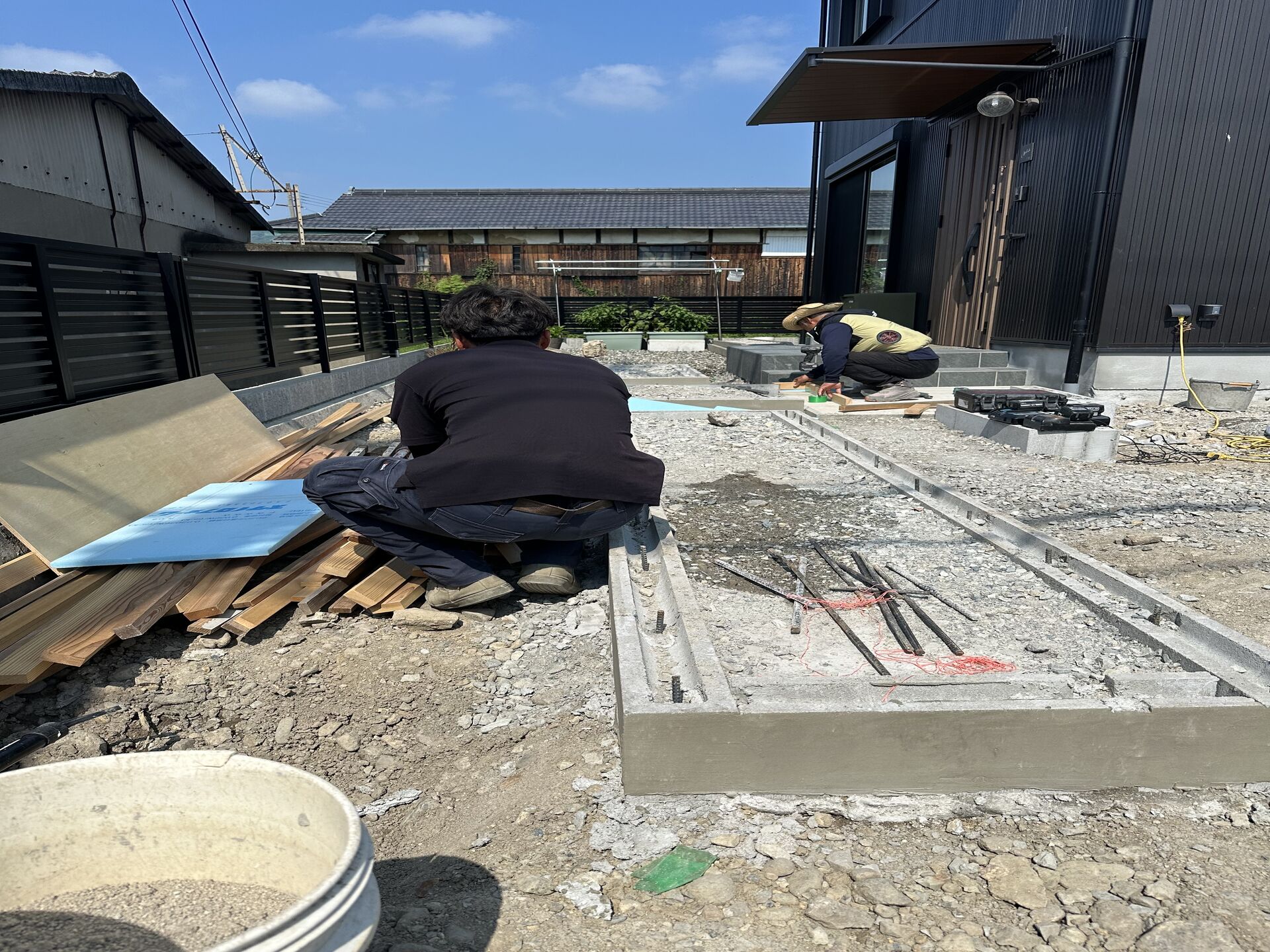 本日のアプローチ箇所の作業風景